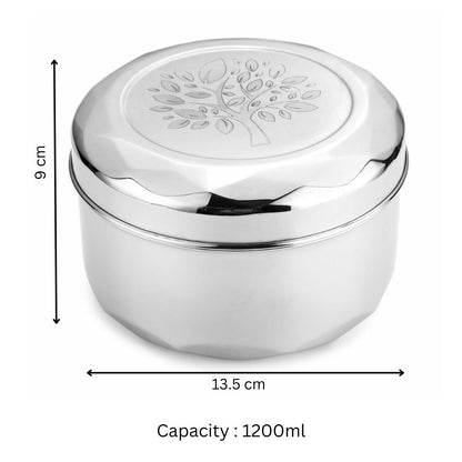 Cutlux Stainless Steel Kitchen Storage Container (1200 ml)