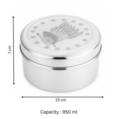 Cutlux Stainless Steel Kitchen Storage Container (950 ml)