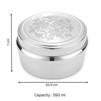 Cutlux Stainless Steel Kitchen Storage Container (550 ml)