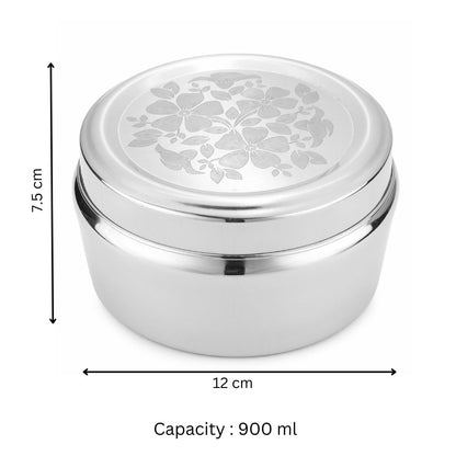 Cutlux Stainless Steel Kitchen Storage Container (900 ml)