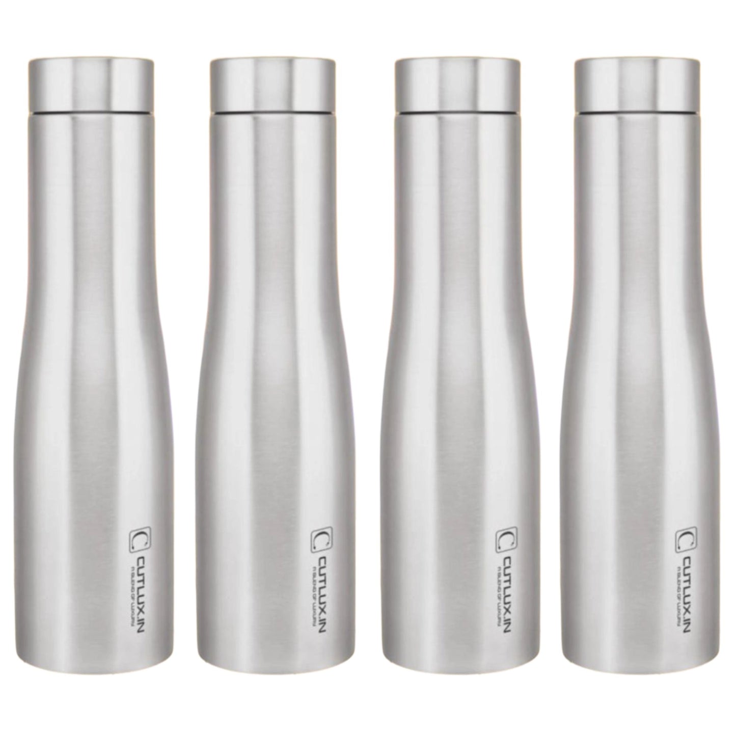 Cutlux 1000ml 4 Piece Multipurpose Stainless Steel Water Bottle (Shrine)