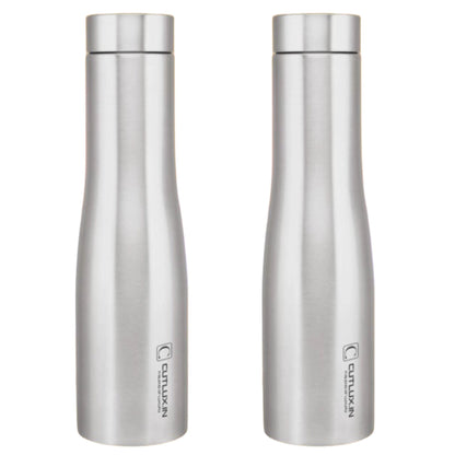 Cutlux 1000ml 2 Piece Multipurpose Stainless Steel Water Bottle (Shrine)