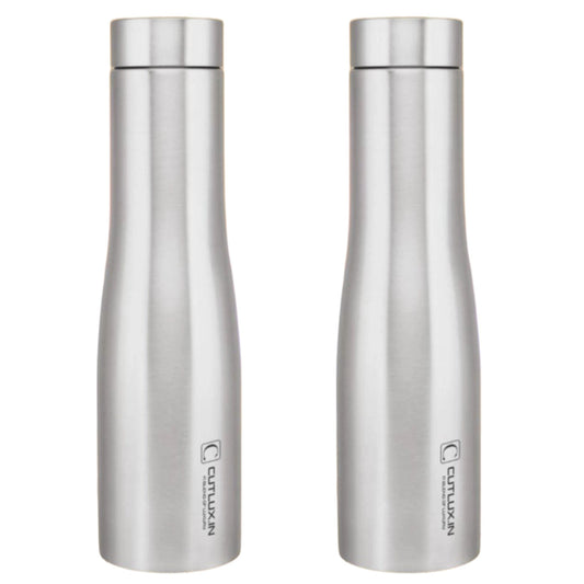 Cutlux 1000ml 2 Piece Multipurpose Stainless Steel Water Bottle (Shrine)