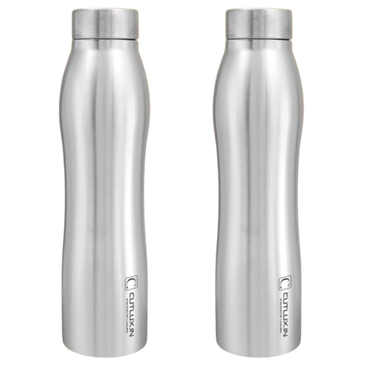 Cutlux 1000ml 2 Piece Multipurpose Stainless Steel Water Bottle (Frosty)