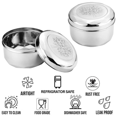 Cutlux Stainless Steel Kitchen Storage Container (550 ml)