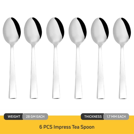 Cutlux Stainless Steel Tea Spoon Set for Tea, Coffee, Sugar & Spices