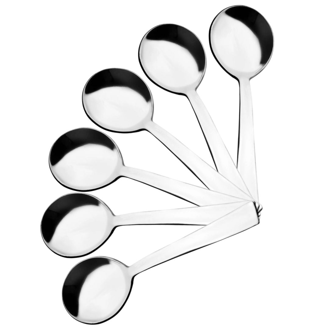 Cutlux Stainless Steel Soup Spoon Set for Home & Kitchen